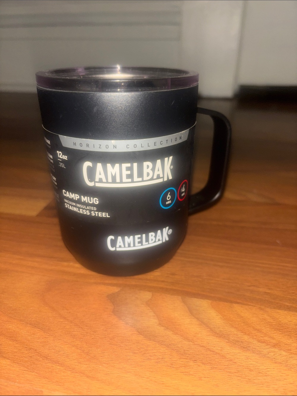 CamelBak Black 12 oz Camp Mug, Insulated Stainless Steel